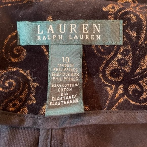 Lauren Ralph Lauren NWOT Velvet Tapestry Blazer - Size 10 - Never Worn - Picture 9 of 12